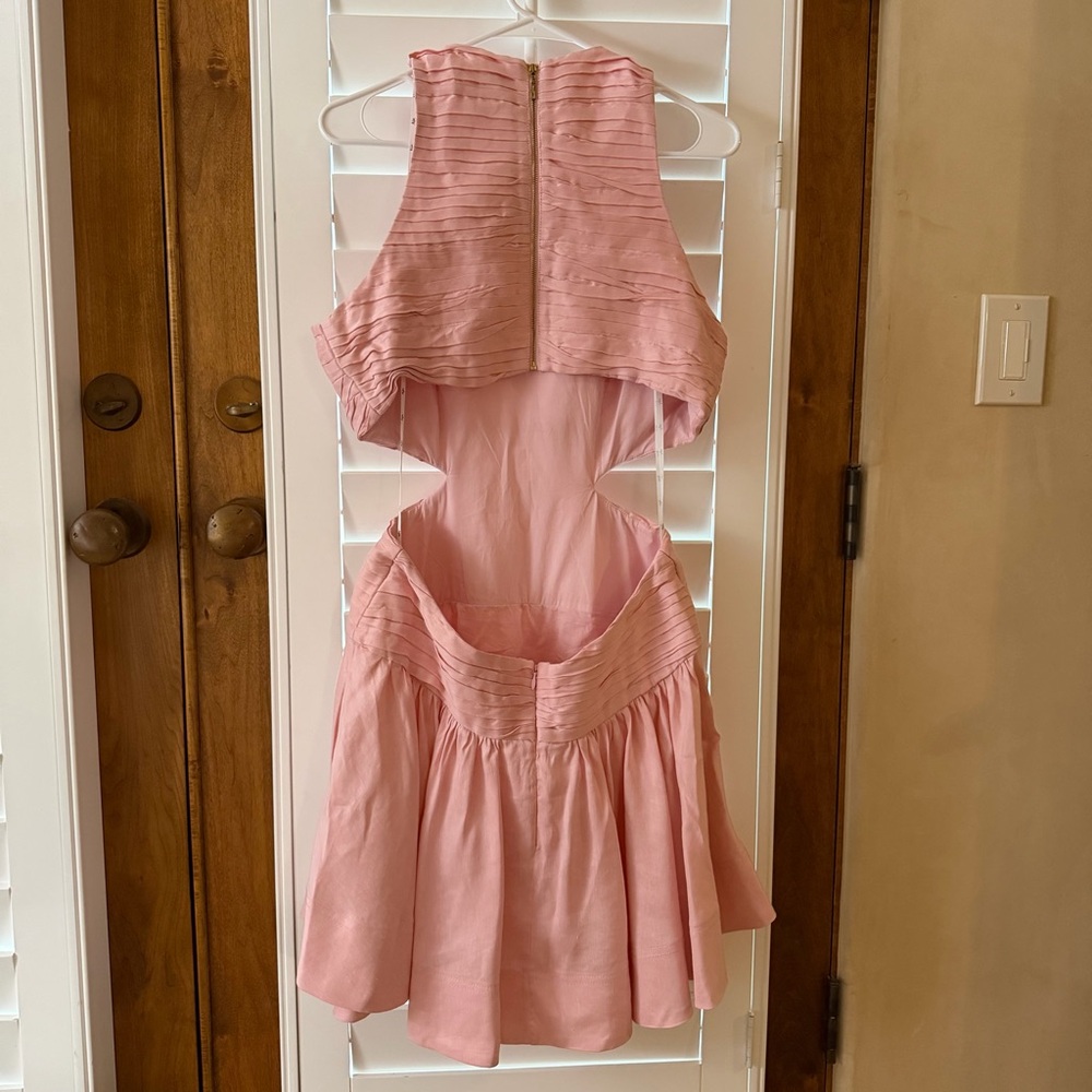 AJE Introspect Cut Out Mini Dress in Rose pink, AU12/US 8 - Picture 7 of 13